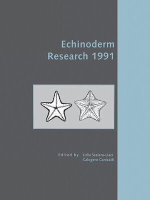 cover image of Echinoderm Research 1991